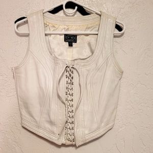 Tannery West  leather vest